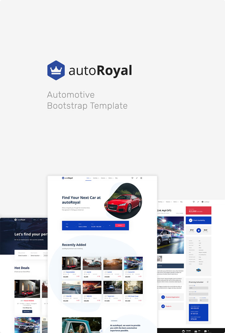 autoRoyal - Automotive Bootstrap Template